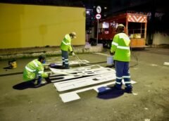 PREFEITURA DE MANAUS REFORÇA SINALIZAÇÃO EM MAIS DE 30 RUAS DO VIEIRALVES PARA AUMENTAR A SEGURANÇA NO TRÂNSITO