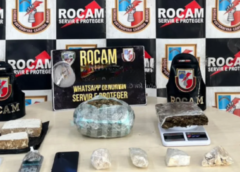 TRAFICANTES FOGEM E ABANDONAM MALA COM DROGAS EM MANAUS