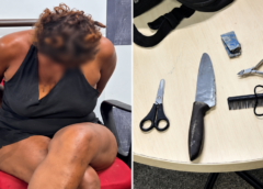 MULHER É DETIDA SUSPEITA DE ATACAR TRÊS PESSOAS COM OBJETOS CORTANTES NO CENTRO DE MANAUS